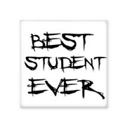 Dıythinker Best Student Ever Teacher Quote Seramik Bisque Fayans 10x10 cm Seramik Karo