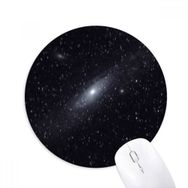 Dıythinker Beyaz Yıldız Bulutsusu Baskılı Yuvarlak Kaymaz Kauçuk Mouse Pad
