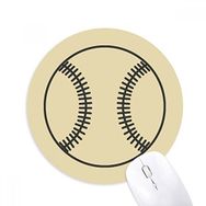 Dıythinker Beyzbol Spor Çizgi Çizim Desenli Baskılı Yuvarlak Kaymaz Kauçuk Mouse Pad