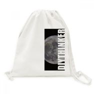 Dıythinker Big Moon Karanlık Gece Gökyüzü Kanvas İpli Sırt Çantası