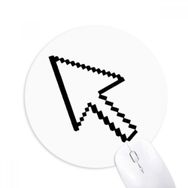 Dıythinker Bilgisayar Mouse Ok Piksel Baskılı Yuvarlak Kaymaz Kauçuk Mouse Pad