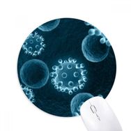 Dıythinker Bilim Mavi Hücre Desenli Yaratıcı Baskılı Yuvarlak Kaymaz Kauçuk Mouse Pad