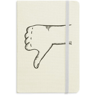 Dıythinker Binici Jest Çizgi Çizim Desenli Kumaş Sert Kapak A5 Defter