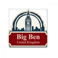 Dıythinker Birleşik Krallık Country City Big Ben Londra Birleşik Krallık Seramik Bisque Fayans Dekorasyon 10x10 cm Seramik Karo