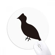 Dıythinker Black Grouse Hayvan Portrayal Baskılı Yuvarlak Kaymaz Kauçuk Mouse Pad