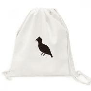 Dıythinker Black Grouse Hayvan Tasvir Tuval İpli Sırt Çantası