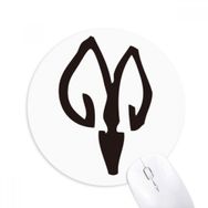 Dıythinker Bones Yazıları Çin Zodyak Baskılı Yuvarlak Kaymaz Kauçuk Mouse Pad