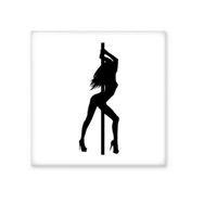 Dıythinker Boru Dans Performansı Seksi Dansçı Seramik 10x10 cm Seramik Karo