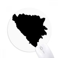 Dıythinker Bosna-Hersek Haritası Ülke Baskılı Yuvarlak Kaymaz Kauçuk Mouse Pad