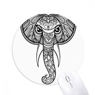 Dıythinker Boya Fil Arkadaş Şirketi Baskılı Yuvarlak Kaymaz Kauçuk Mouse Pad