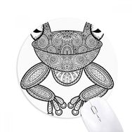 Dıythinker Boya Küçük Kurbağa Yeşil Baskılı Yuvarlak Kaymaz Kauçuk Mouse Pad