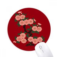 Dıythinker Boyama Kültürü Çiçek Baskılı Yuvarlak Kaymaz Kauçuk Mouse Pad