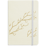 Dıythinker Branch Soyut Bitkiler Sanat Desenli Kumaş Sert Kapak A5 Defter