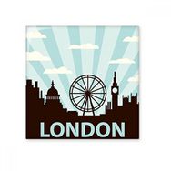 Dıythinker Britanya İngiltere Londra Göz Silüeti Birleşik Krallık 15x15 cm Seramik Karo