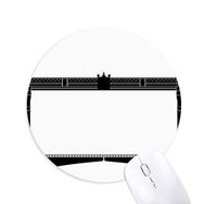 Dıythinker Britanya Londra Kule Köprüsü Silüeti UK Baskılı Yuvarlak Kaymaz Kauçuk Mouse Pad