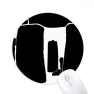 Dıythinker Britanya Stonehenge Birleşik Krallık Wiltshire Baskılı Yuvarlak Kaymaz Kauçuk Mouse Pad