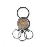 Dıythinker Bronz Gri Mermer Soyut Sanat Çeşitli İllüstrasyon Desen Metal Anahtarlık