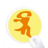 Dıythinker Budizm Din Sanskrit Bhai Desenli Baskılı Yuvarlak Kaymaz Kauçuk Mouse Pad