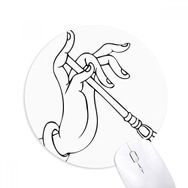 Dıythinker Budizm El Çubuğu Çizim Desenli Baskılı Yuvarlak Kaymaz Kauçuk Mouse Pad