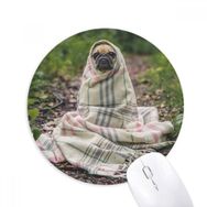 Dıythinker Bulldog Evcil Hayvan Fotoğrafçılık Resim Baskılı Yuvarlak Kaymaz Kauçuk Mouse Pad