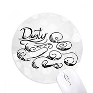Dıythinker Bulutlu Hava El Boyaması Desen Baskılı Yuvarlak Kaymaz Kauçuk Mouse Pad