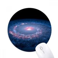 Dıythinker Bulutsusu Beyaz Mavi Gezegen Baskılı Yuvarlak Kaymaz Kauçuk Mouse Pad