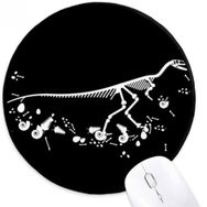 Dıythinker Büyük Dinozor Çim Kemik Kemikleri Yuvarlak Kaymaz Mouse Pad