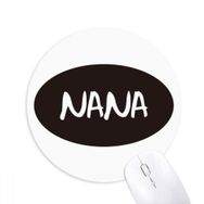 Dıythinker Büyükanne Harfleri Desen En İyi Dilekler Baskılı Yuvarlak Kaymaz Kauçuk Mouse Pad