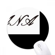 Dıythinker Büyükanne Kıvırma Harfleri Desen Baskılı Yuvarlak Kaymaz Kauçuk Mouse Pad