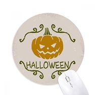 Dıythinker Cadılar Bayramı Balkabağı Çizgi Film Desenli Baskılı Yuvarlak Kaymaz Kauçuk Mouse Pad