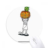 Dıythinker Cadılar Bayramı Canavar Balkabağı Horus Baskılı Yuvarlak Kaymaz Kauçuk Mouse Pad