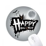 Dıythinker Cadılar Bayramı Hayalet Korku Mutlu Baskılı Yuvarlak Kaymaz Kauçuk Mouse Pad
