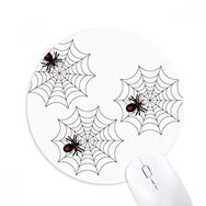 Dıythinker Cadılar Bayramı Hayalet Korku Örümcek Baskılı Yuvarlak Kaymaz Kauçuk Mouse Pad