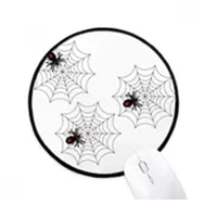 Dıythinker Cadılar Bayramı Hayalet Korku Örümcek Yuvarlak Kaymaz Mouse Pad