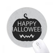 Dıythinker Cadılar Bayramı Siyah Korku Balkabağı Baskılı Yuvarlak Kaymaz Kauçuk Mouse Pad