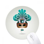 Dıythinker Camgöbeği Maske Happy Carnival Of Venice Baskılı Yuvarlak Kaymaz Kauçuk Mouse Pad