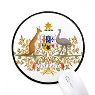 Dıythinker Canberra Avustralya Ulusal Amblem Yuvarlak Kaymaz Mouse Pad