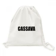 Dıythinker Cassava Sebze Adı Yiyecekler Kanvas İpli Sırt Çantası