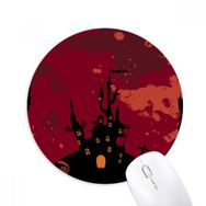 Dıythinker Castle Hayalet Korku Cadılar Bayramı Balkabağı Baskılı Yuvarlak Kaymaz Kauçuk Mouse Pad