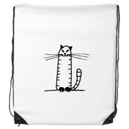 Dıythinker Cat Stripe Sit Black Line İpli Sırt Çantası