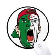 Dıythinker Cezayir Yüz Makyajı Çığlık Kap Yuvarlak Kaymaz Mouse Pad