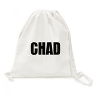 Dıythinker Chad Ülke Adı Siyah Kanvas İpli Sırt Çantası