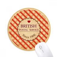Dıythinker Checked UK London Britian Damga Baskılı Yuvarlak Kaymaz Kauçuk Mouse Pad