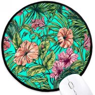 Dıythinker Çiçek Bitki Yaprak Yeşil Yuvarlak Kaymaz Mouse Pad