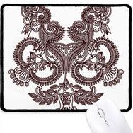 Dıythinker Çiçek Bitkiler Simetri Sanat Tahıl Siluet Kaymaz Mouse Pad