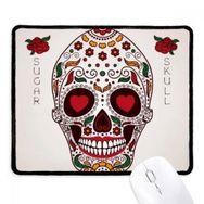 Dıythinker Çiçek Sirüs Gözleri Beyaz Şeker Kafatası Kaymaz Mouse Pad