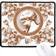 Dıythinker Çiçek Yaprağı Modern Illüstrasyon Desen Kaymaz Mouse Pad