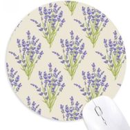 Dıythinker Çiçekler Bitki Boyama lavanta Yuvarlak Kaymaz Kauçuk Mouse Pad