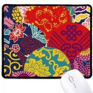 Dıythinker Çiçekler Yapraklar Çin Düğümü Desenli Japon Stili Kaymaz Mouse Pad