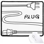 Dıythinker Çift Delikli Plug Line El Çizimi Kaymaz Mouse Pad